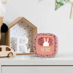 Réveil 2 en 1 Billy Clock Léopard Rose|MOB Outlet
