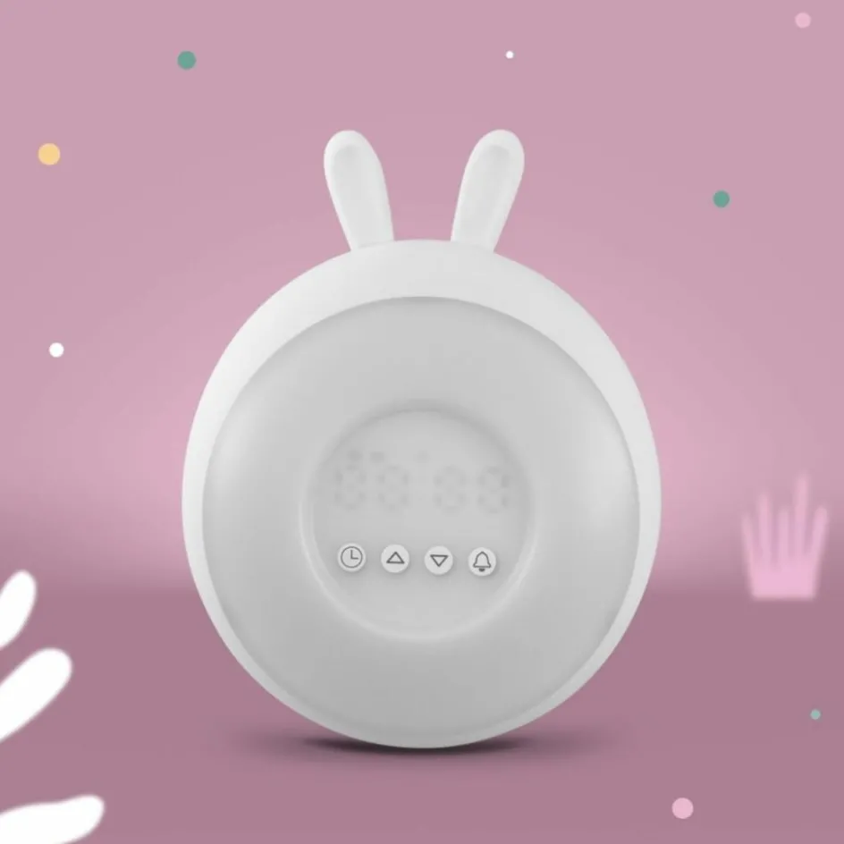 Hot Mary's Réveil 2 en 1 Lapin Blanc