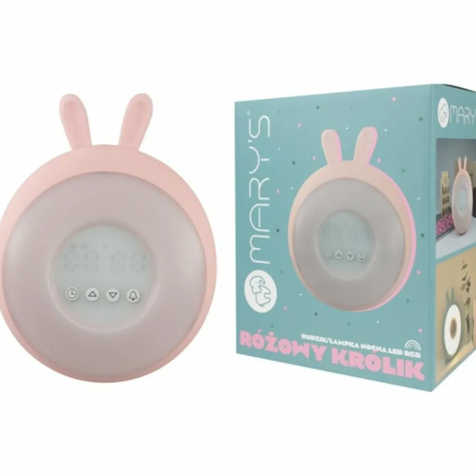 Réveil 2 en 1 Lapin Rose|Mary's Outlet