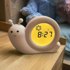 Réveil éducatif escargot Simon taupe|Alecto Online