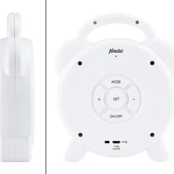 Réveil éducatif et veilleuse sleeptrainer blanc|Alecto Clearance