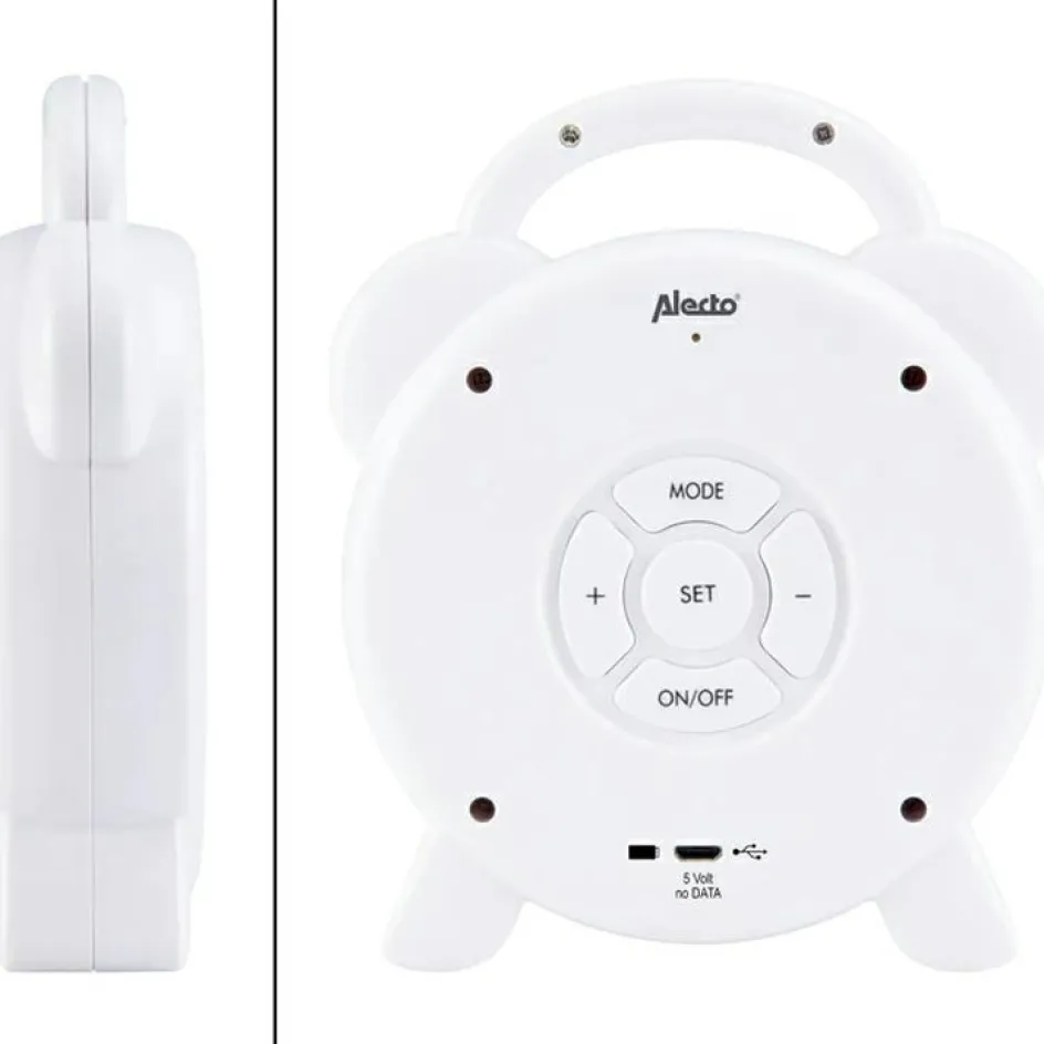 Réveil éducatif et veilleuse sleeptrainer blanc|Alecto Clearance