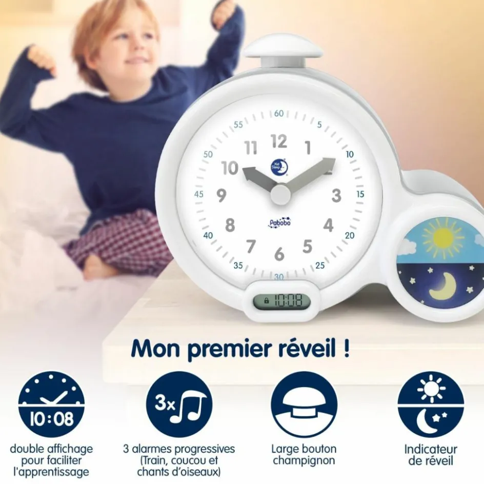 Best Pabobo Réveil éducatif Kid'Sleep Clock bleu