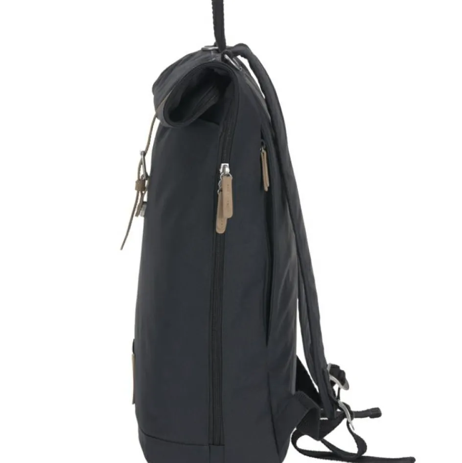 Hot Lässig Sac à dos à langer en polyester recyclé Rolltop bleu nuit