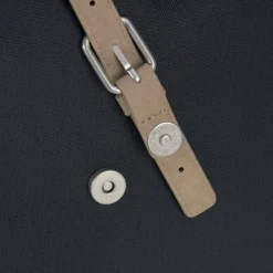 Hot Lässig Sac à dos à langer en polyester recyclé Rolltop bleu nuit