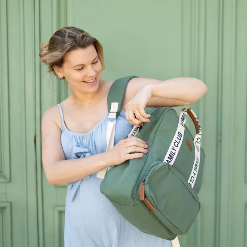 Discount Childhome Sac à dos à langer Family club signature vert