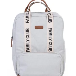 Sac à dos à langer Family club signature blanc cassé|Childhome Hot