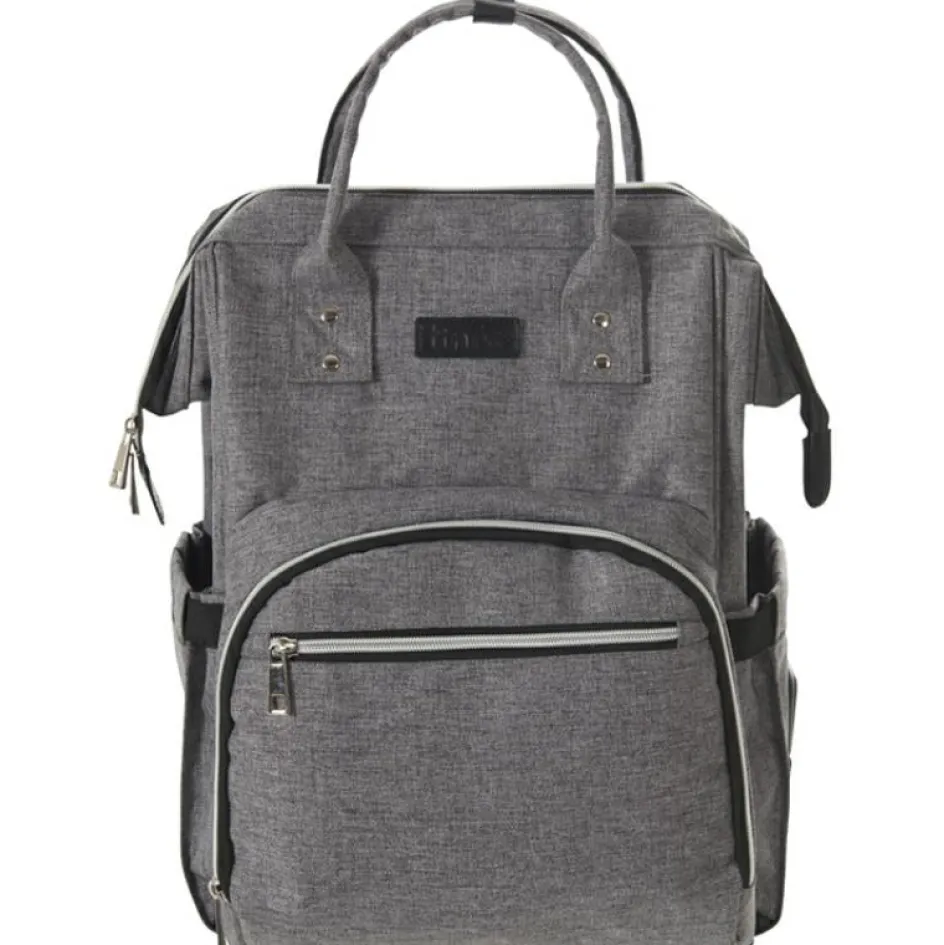 Sac à dos à langer gris|Tinéo Online