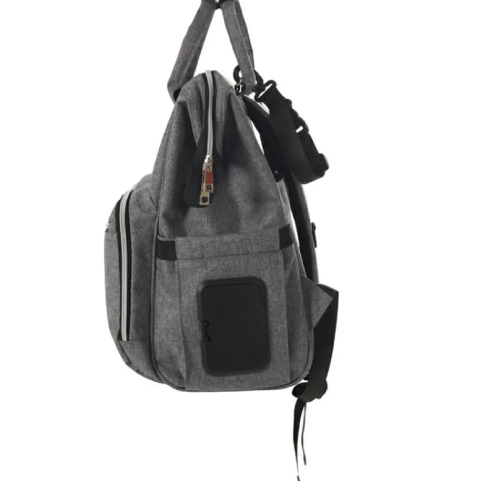 Sac à dos à langer gris|Tinéo Online