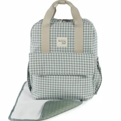 Best Walking Mum Sac à dos à langer I love Vichy vert