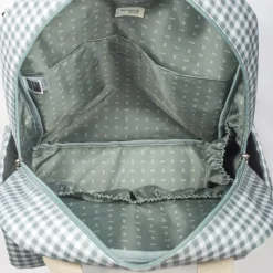 Best Walking Mum Sac à dos à langer I love Vichy vert