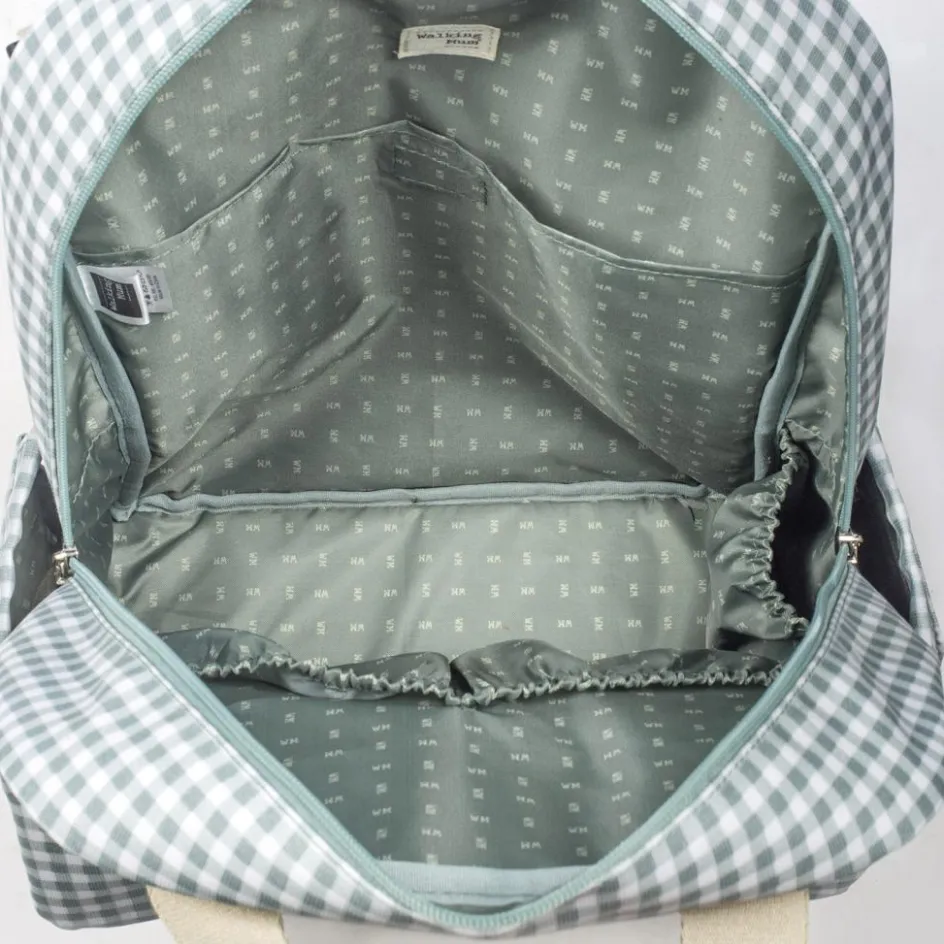 Best Walking Mum Sac à dos à langer I love Vichy vert