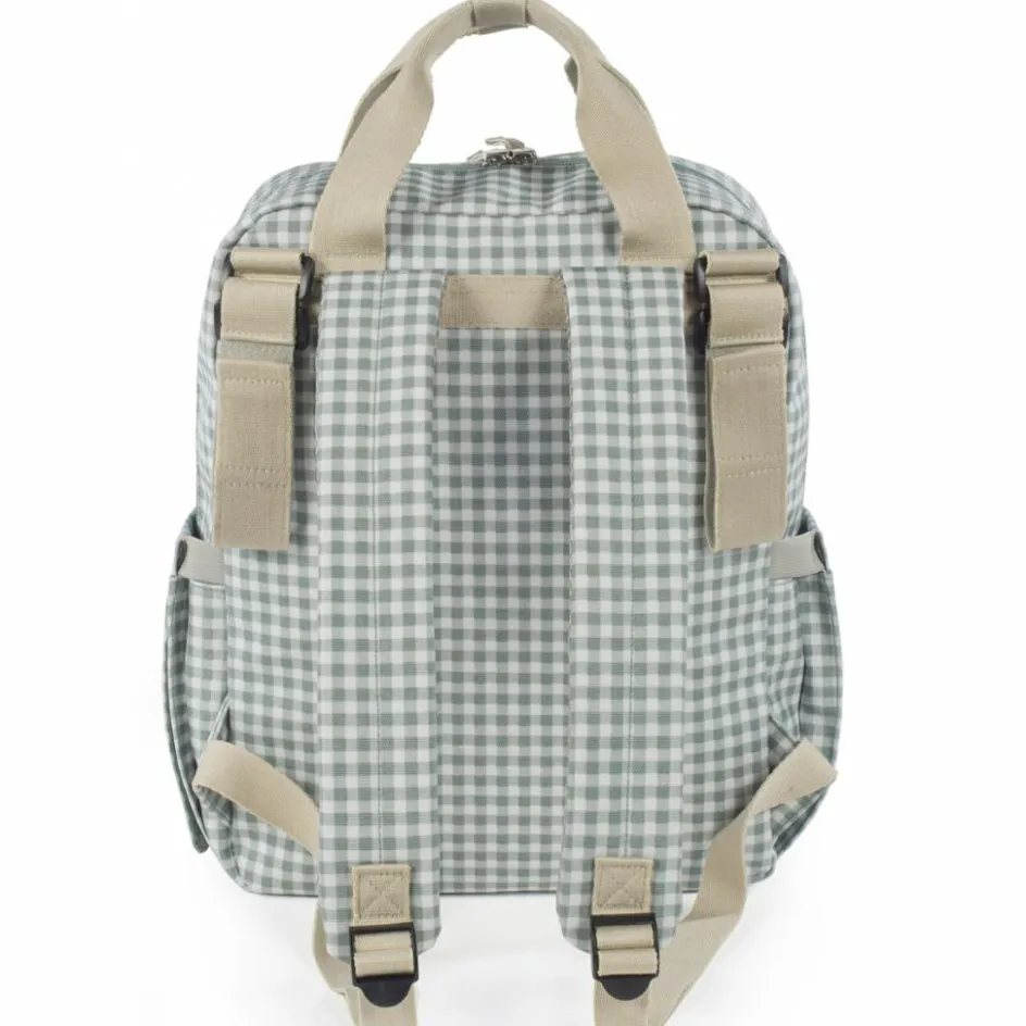 Best Walking Mum Sac à dos à langer I love Vichy vert