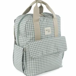 Best Walking Mum Sac à dos à langer I love Vichy vert