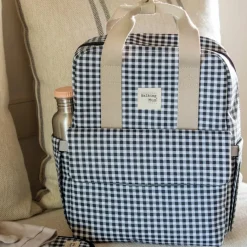 Walking Mum Sac à dos à langer I Love Vichy Noir