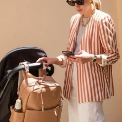 Sac à dos à langer Icon Caramel|Pasito a pasito Discount