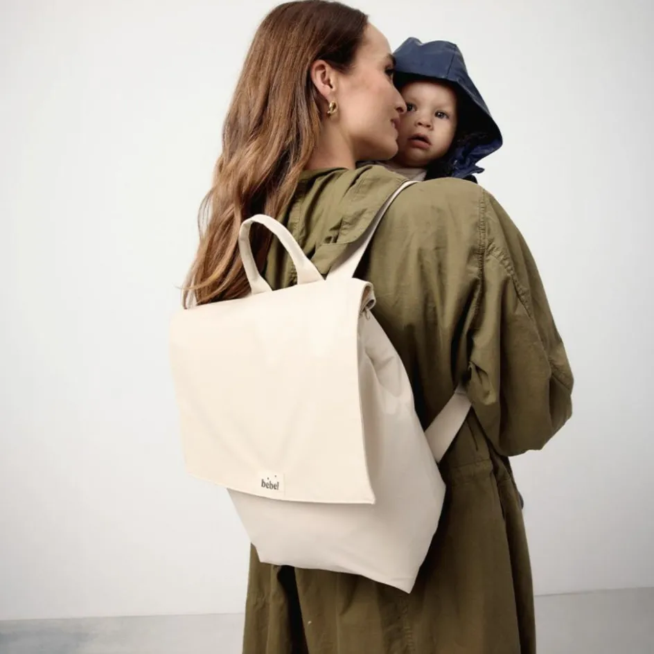 Sac à dos à langer Imper' latte|BEBEL New