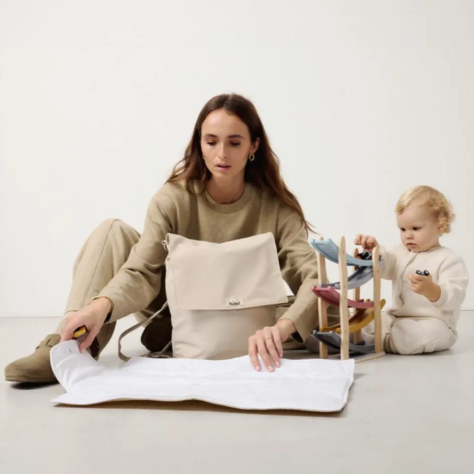 Sac à dos à langer Imper' latte|BEBEL New