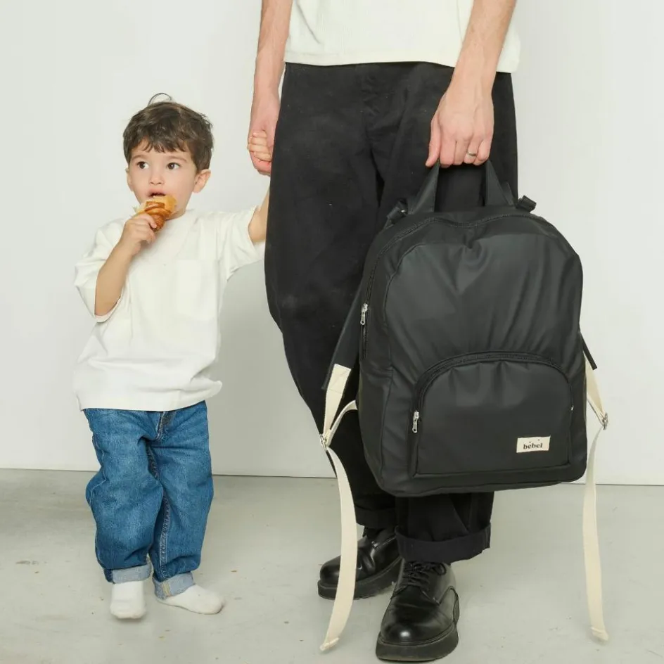 Sac à dos à langer Imper' Noir|BEBEL Discount