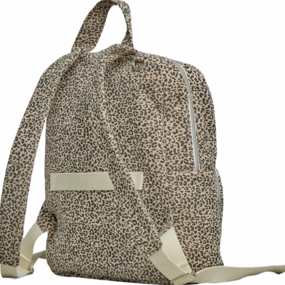 Sac à dos à langer Léopard beige|BEBEL