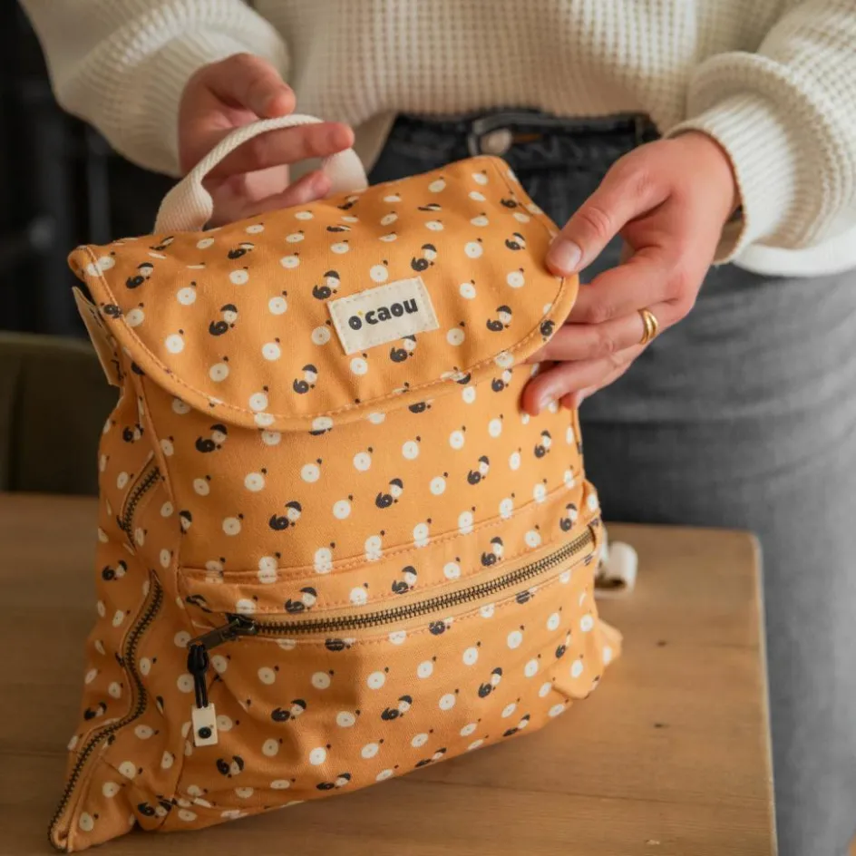 O'Caou Sac à dos à langer évolutif Chien Terracotta