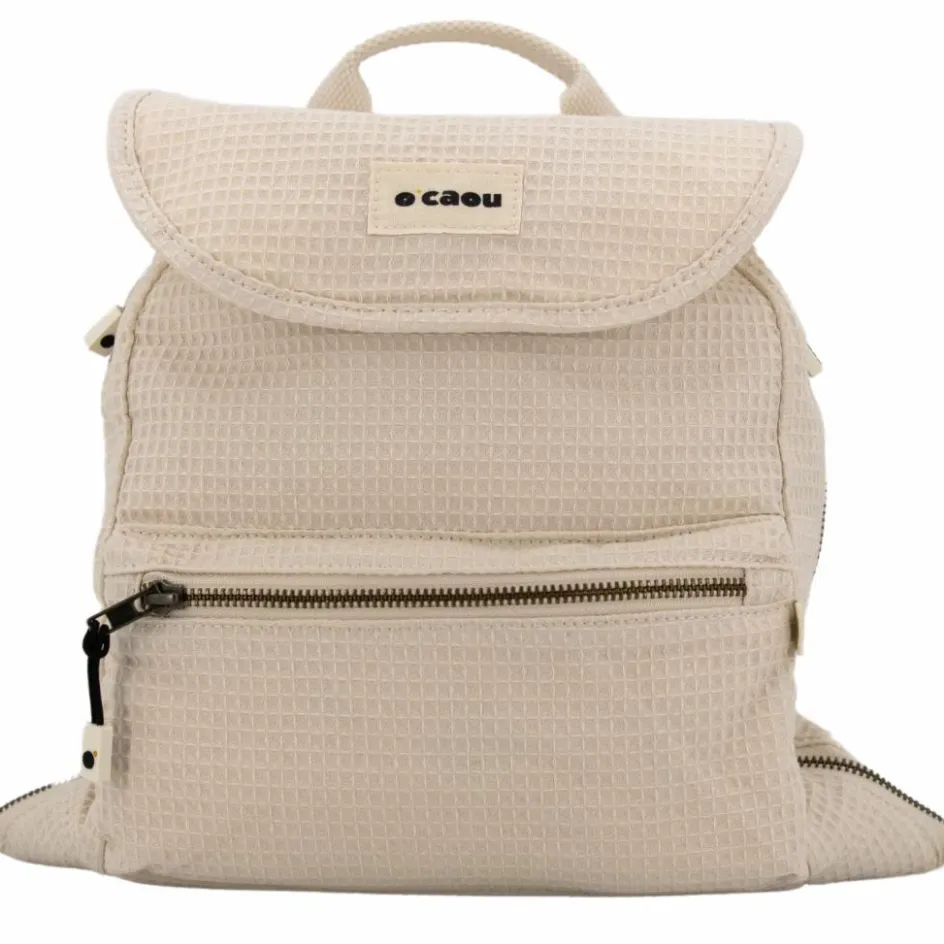 Hot O'Caou Sac à dos à langer évolutif nid d'abeille Chair