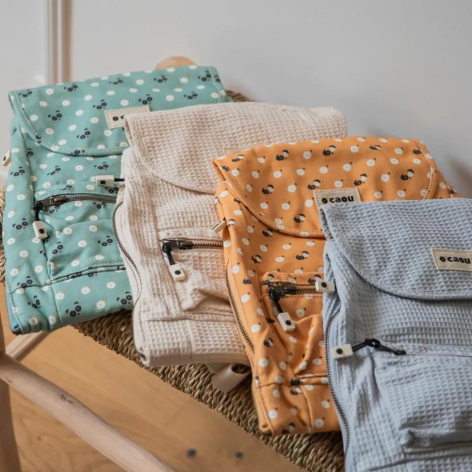 Hot O'Caou Sac à dos à langer évolutif nid d'abeille Chair