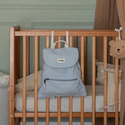Sac à dos à langer évolutif nid d'abeille Bleu-Gris|O'Caou Clearance
