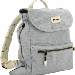 Sac à dos à langer évolutif nid d'abeille Bleu-Gris|O'Caou Clearance