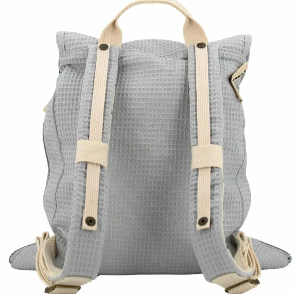 Sac à dos à langer évolutif nid d'abeille Bleu-Gris|O'Caou Clearance