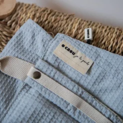 Sac à dos à langer évolutif nid d'abeille Bleu-Gris|O'Caou Clearance