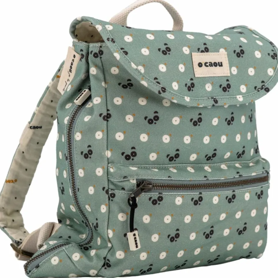 Hot O'Caou Sac à dos à langer évolutif Panda Bleu-Vert