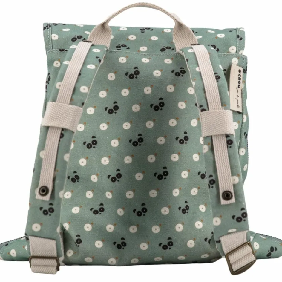 Hot O'Caou Sac à dos à langer évolutif Panda Bleu-Vert
