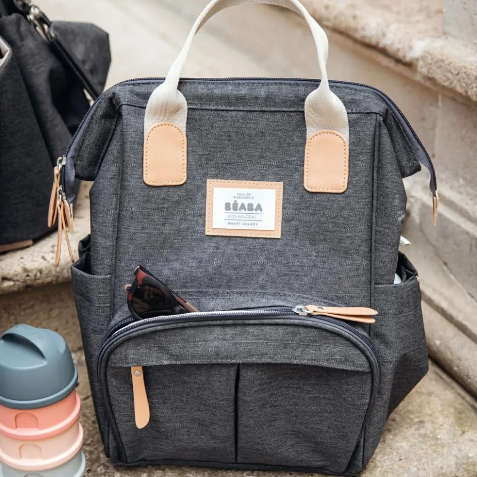 Best Béaba Sac à dos à langer Wellington gris chine foncé