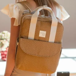 Sale Walking Mum Sac à dos à pois Poppy Cannelle