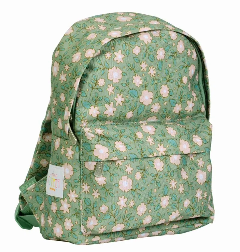 Sale A Little Lovely Company Sac à dos bébé Fleurs sauge