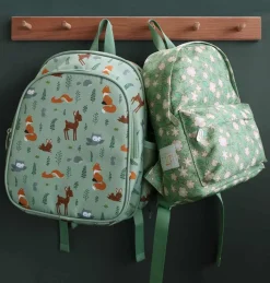 Sale A Little Lovely Company Sac à dos bébé Fleurs sauge