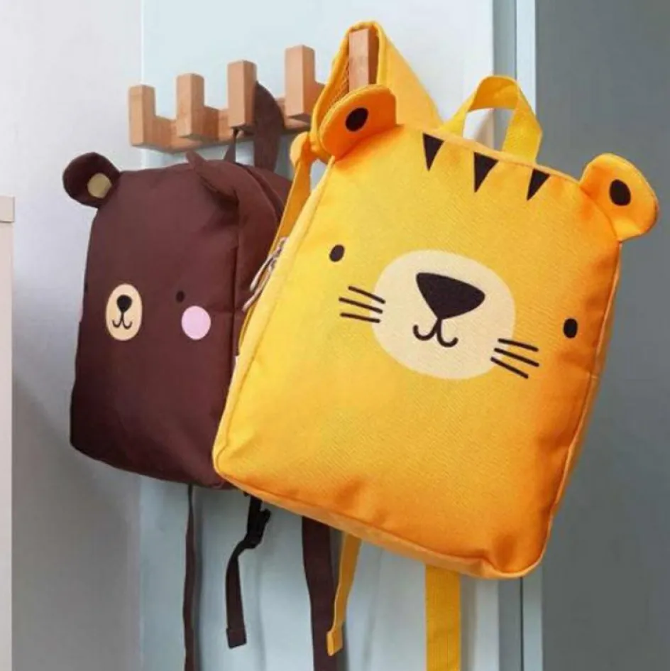 New A Little Lovely Company Sac à dos bébé jaune Tigre