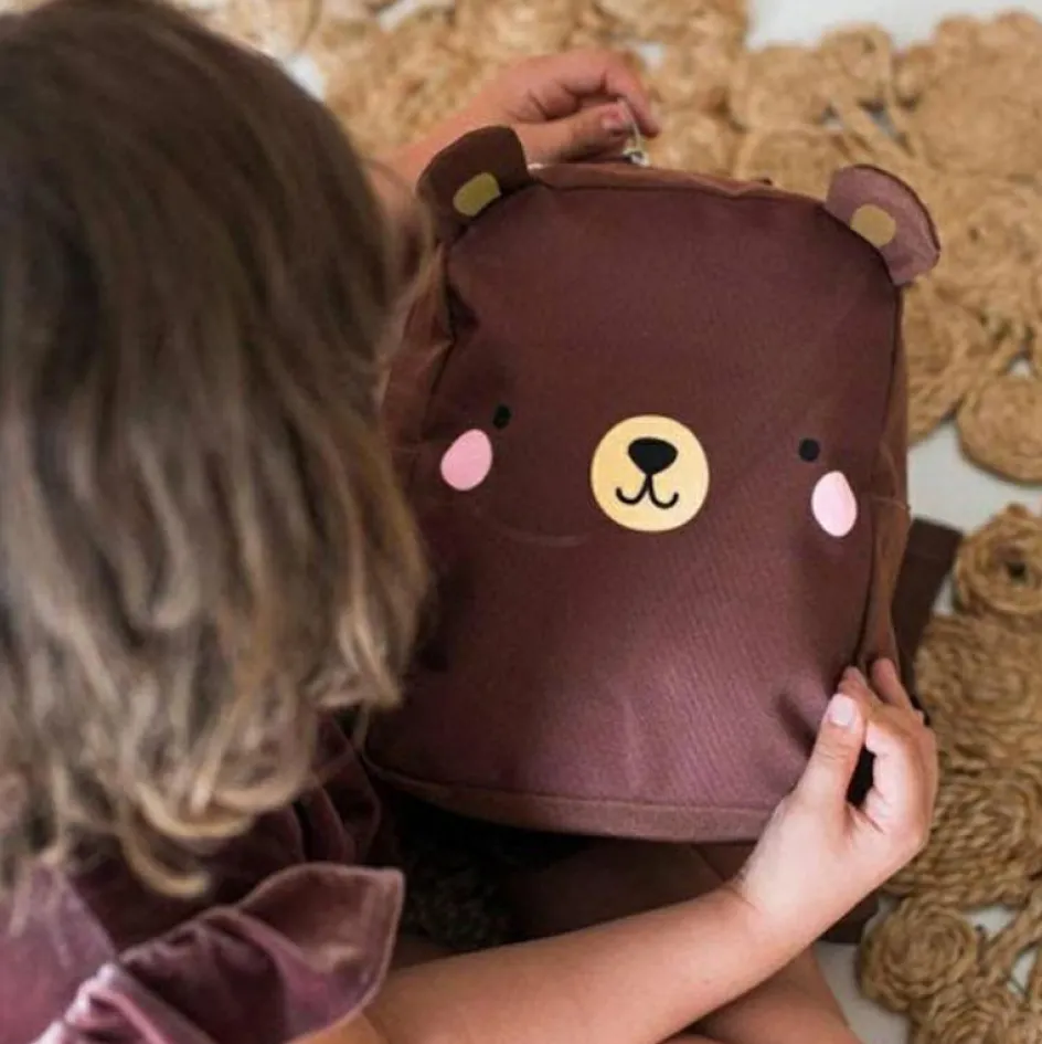 Sac à dos bébé marron Ours|A Little Lovely Company Hot