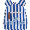 New Childhome Sac à dos bébé My First Bag rayures bleu électrique-bleu clair