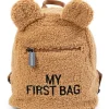 New Childhome Sac à dos bébé My first bag Teddy beige (24 cm)