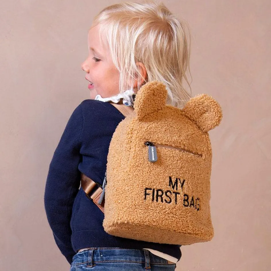 New Childhome Sac à dos bébé My first bag Teddy beige (24 cm)