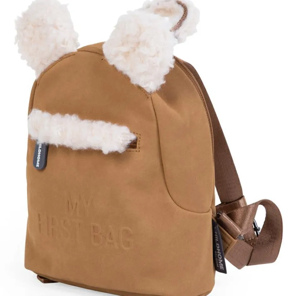 Sac à dos bébé My first bag effet suédine (24 cm)|Childhome