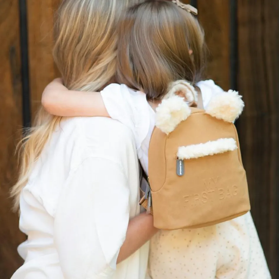 Sac à dos bébé My first bag effet suédine (24 cm)|Childhome