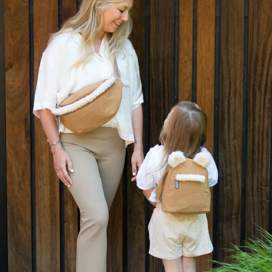 Sac à dos bébé My first bag effet suédine (24 cm)|Childhome