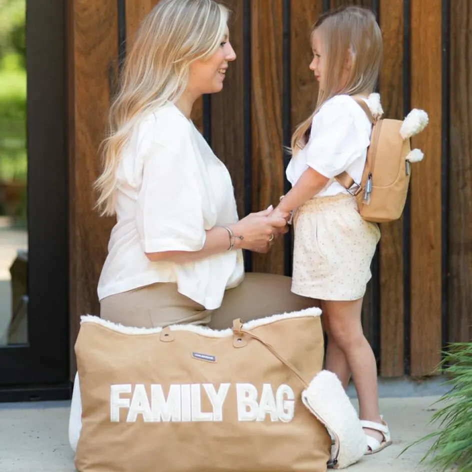 Sac à dos bébé My first bag effet suédine (24 cm)|Childhome