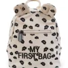 New Childhome Sac à dos bébé My first bag léopard (24 cm)