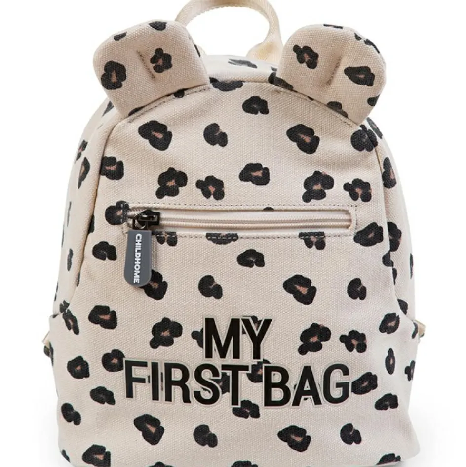 New Childhome Sac à dos bébé My first bag léopard (24 cm)