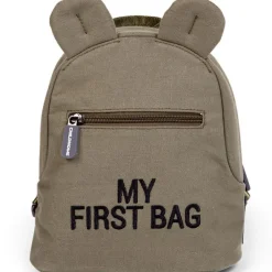 Clearance Childhome Sac à dos bébé My first bag toile kaki (24 cm)