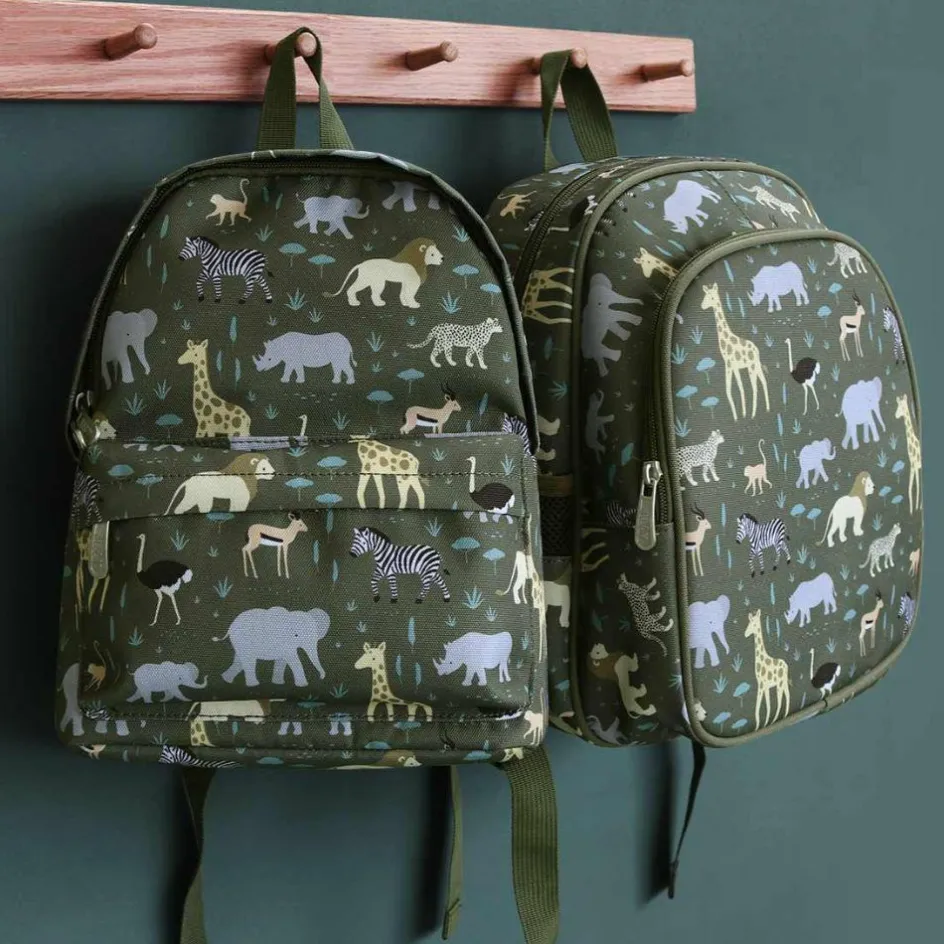 Sale A Little Lovely Company Sac à dos bébé Savane